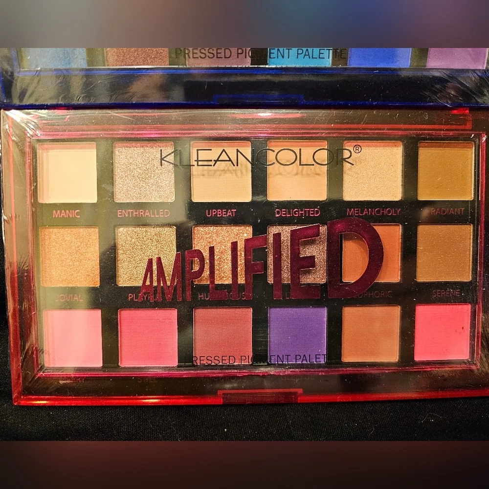 KleanColor Amplified 2 Eye Shadow Palettes each 18 Colors